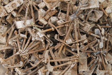  rusty metal screws, screws texture for shrinkage