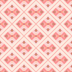 seamless pattern on pink pastel color