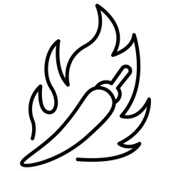 Obraz premium Chili icon