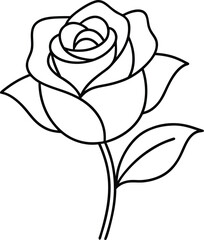 Elegant Rose Vector Art for Modern Design
