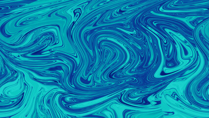 Liquid Blue Abstract Blurred gradient background with hologram effect and magic lights. Abstract fantasy backdrop with fairy sparkl