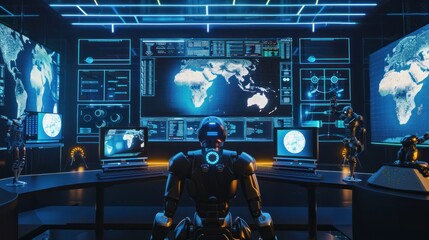 Cybernetic Surveillance: A Robot Monitoring Global Data
