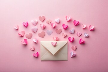 Obraz premium pink hearts