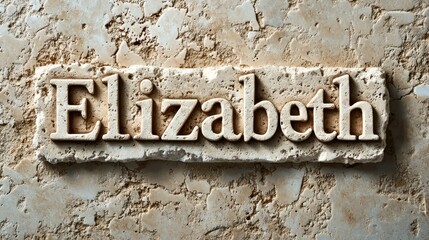 Travertino personalized name postcard perfect for decor.