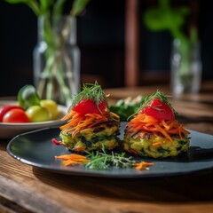 Vegan Zucchini Fritters with Fresh Salad &ndash; A Light and Flavorful Meal