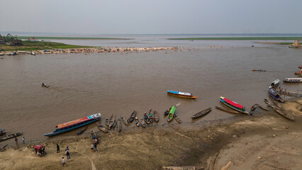 DROUGHT IN THE AMAZON RIVER, THE RIVERS ARE LEFT WITH LITTLE WATER DUE TO THE LACK OF RAIN IN THE...
