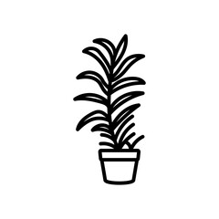 Snakeroot Outline Icon, Vector illustration