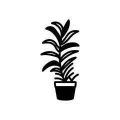 Snakeroot Glyph Icon, Vector illustration