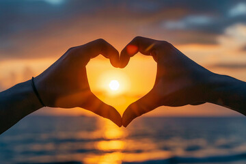 Fototapeta premium Beautiful decorative heart in strong human hands