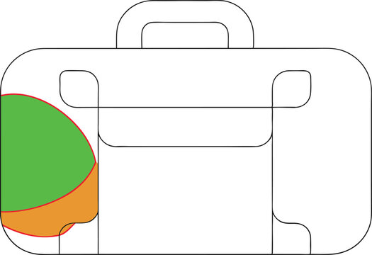 recommend clip art: Elegant Line Art Suitcase Vector Simple Travel Illustration
                    