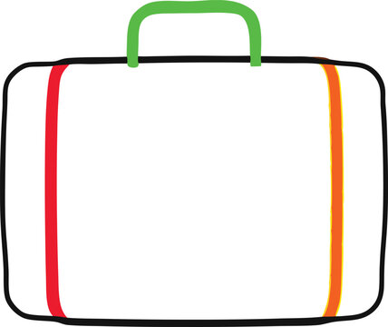 recommend clip art: Minimalist Vector Suitcase Line Art for Modern Design
                    