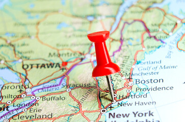 New Haven, Connecticut pin on map