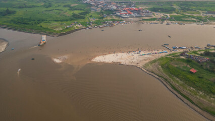 DROUGHT IN THE AMAZON RIVER, THE RIVERS ARE LEFT WITH LITTLE WATER DUE TO THE LACK OF RAIN IN THE...