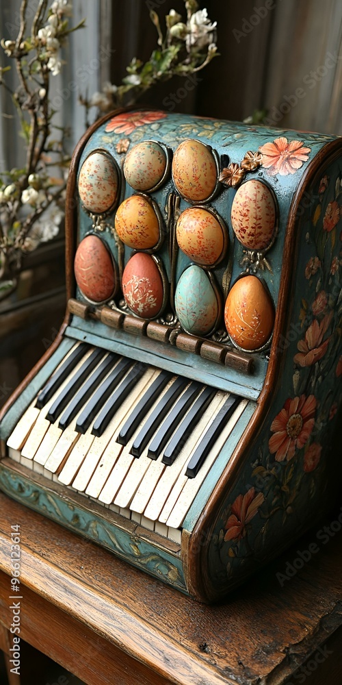 Poster an object with eggs on it.