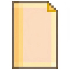 Fototapeta premium pixel white paper 3d render pixel illustration, white paper 3d render made of dots, isolated on white background