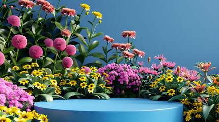 A cluster of various colorful flowers displayed on a wall, adding a vibrant touch to the space ,A field of daisies under a bright sun in the background, showing natures beauty and simplicity