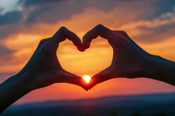 Fototapeta premium Beautiful decorative heart in strong human hands