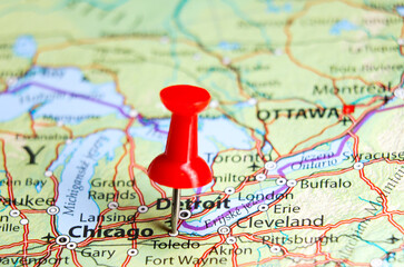 Toledo, Ohio pin on map