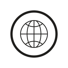 Line Out Flat Icon With Circle and Without Circle.