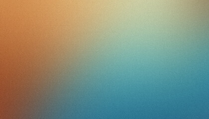 Abstract background featuring a grainy texture with a color gradient fading from orange to blue