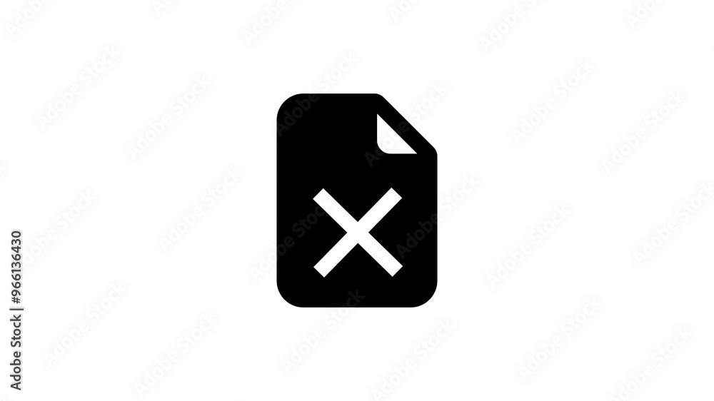Poster no data icon animation with smooth motion effects and clear visuals for data loss alerts.no data ico