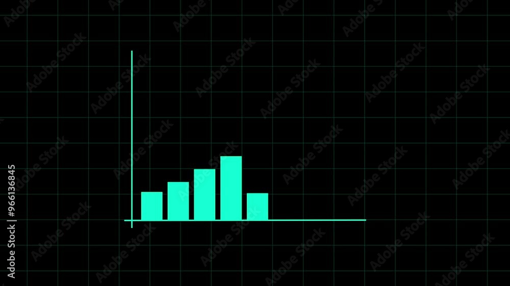 Aufkleber growth graph bar animation with engaging visuals and seamless transitions for visualizing data progr