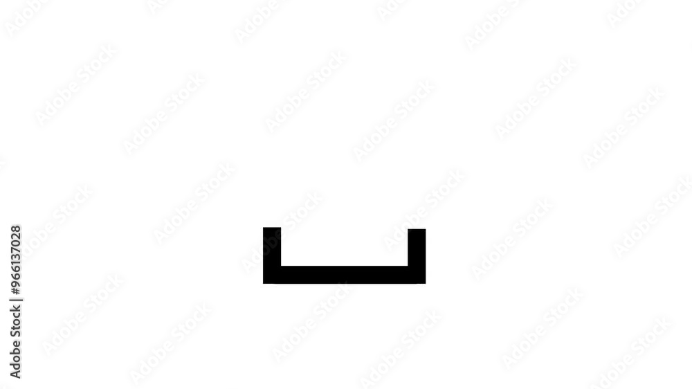 Poster arrow moving downward with smooth animation for effective directional visuals.