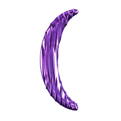 Fluted purple symbol