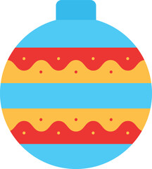 Decorative Ornaments Icon Illustration Enhancing Holiday Cheer, Christmas Decorations, and Festive Celebrations