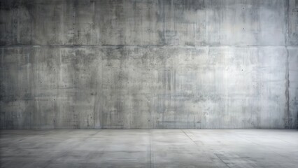 Empty grey concrete floor and wall, concrete, empty, grey, urban, minimalism, industrial, interior, architecture, design, background