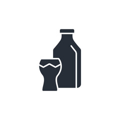 Milk icon. vector.Editable stroke.linear style sign for use web design,logo.Symbol illustration.