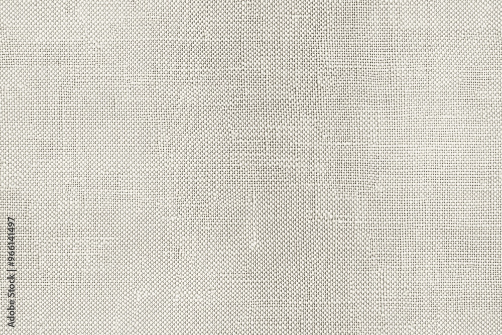 Poster textured cotton canvas fabric with a subtle weave pattern in light gray tones.