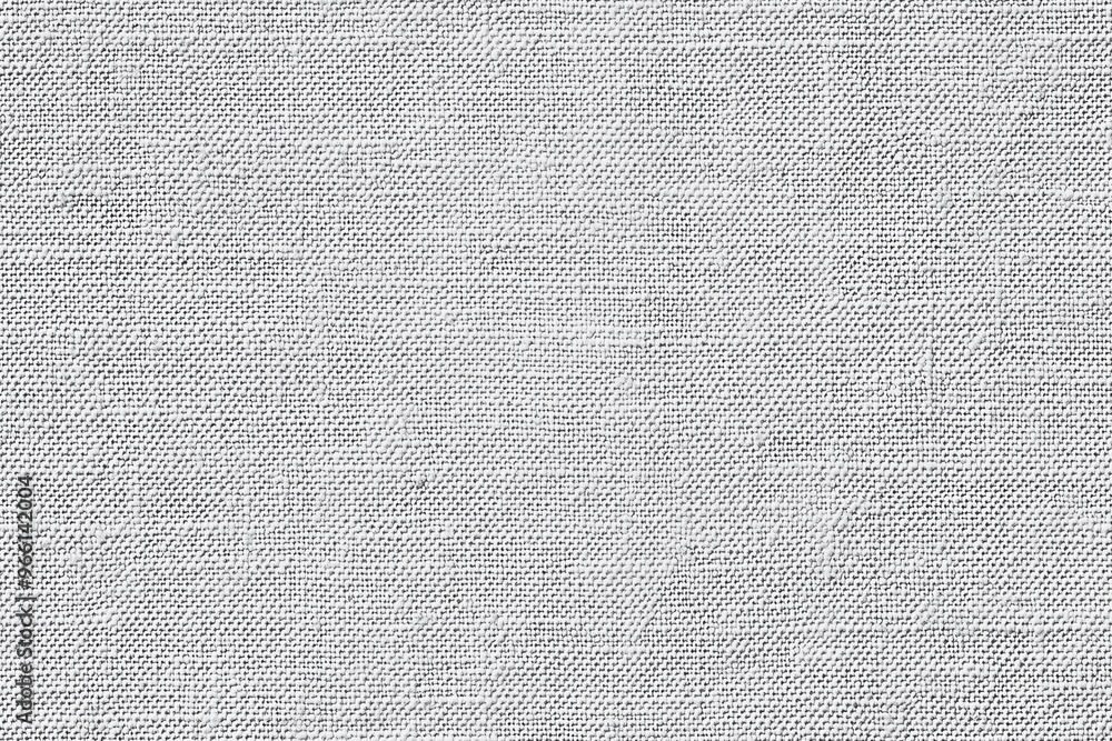 Poster textured fabric cotton canvas surface in light gray tones, showcasing a woven pattern that adds dept
