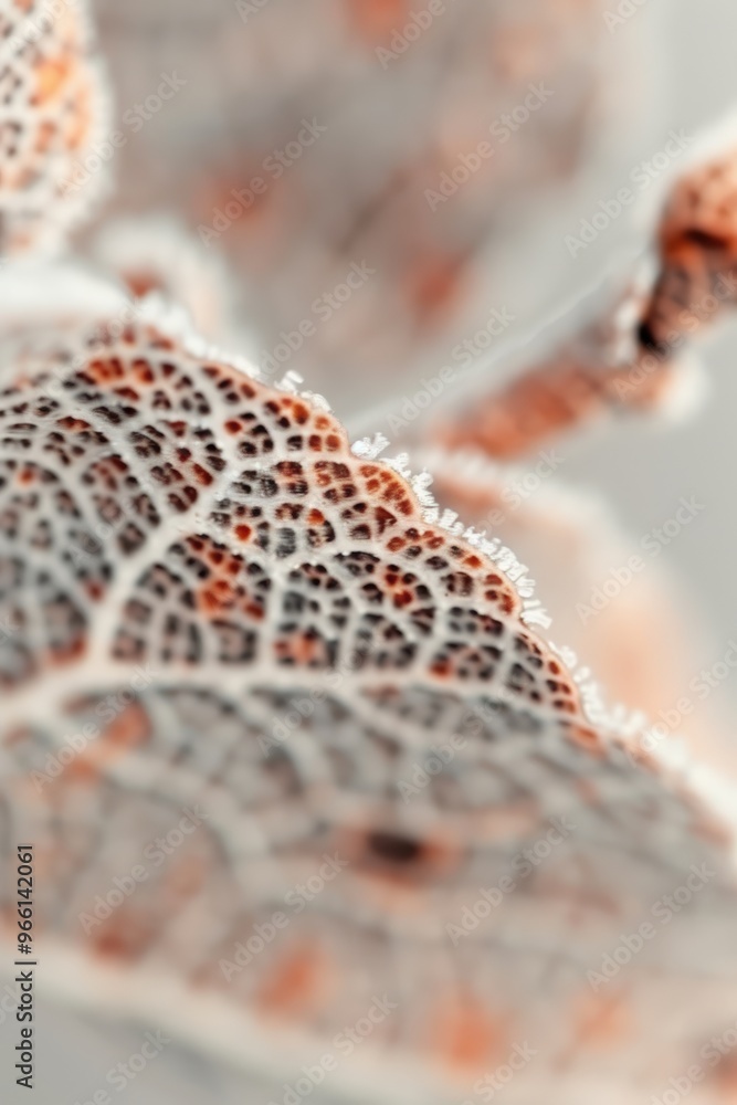 Poster macro shot of leaf vein structure highlighting intricate patterns and textures
