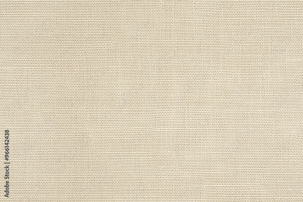 Poster textured beige cotton canvas fabric, showcasing a subtle woven pattern. the fabric appears soft and 