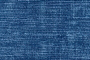 Textured blue cotton chambray fabric, showcasing a woven pattern with subtle variations in shade.