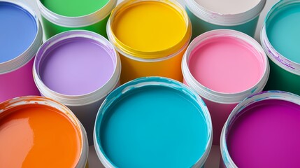 Fototapeta premium Explain the importance of maintaining symmetry in color application for a smooth and professional finish when painting large surfaces