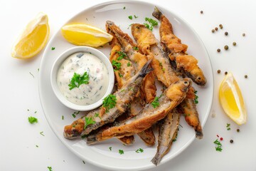 Deep Fried Small Sardines, Roasted Rainbow Smelt Closeup, Sea Fish Beer Snack, Fried Sprats