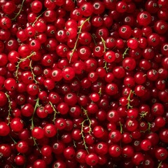 Red currant berries texture background, Ribes rubrum fruits pattern, many redcurrant mockup, pink berries