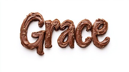 Personalized postcard perfect for decor created in Chocolate Typography.