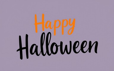 Orange and black Halloween greeting with a playful, festive style perfect for social media posts and seasonal designs. 
