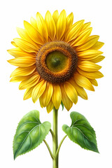 Obraz premium digital painting look awesome sunflower