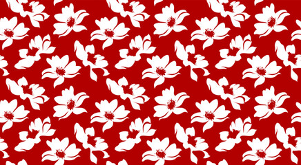 Seamless flower pattern. Abstract pattern. Textile print pattern