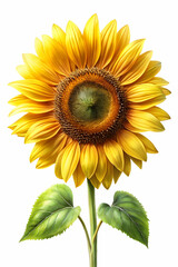 Fototapeta premium digital painting look awesome sunflower