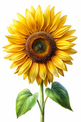 Fototapeta premium digital painting look awesome sunflower