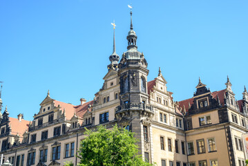 Obraz premium Dresden Castle or Royal Palace, former residence of the electors and kings of Saxony in old town of Dresden, Germany