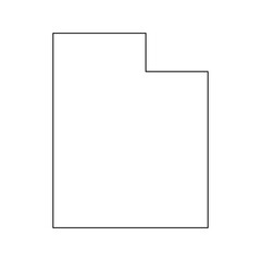 Utah Outline Map