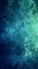 Obraz premium Grainy background in blue green, grunge texture noise gradient, abstract background for banner, poster, cover