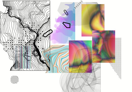 Modern Gothic Design Elements Illustration Set