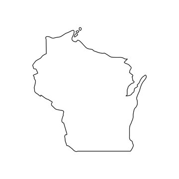 recommend clip art: Wisconsin Outline map
